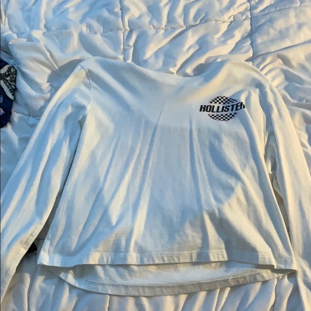 A Hollister Checkered White Longsleeved shirt